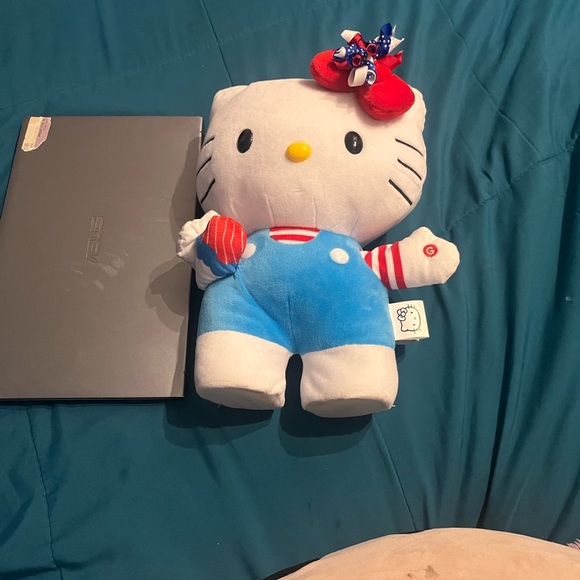Sanrio Hello Kitty Plush in Blue and Red - Picture 2 of 5